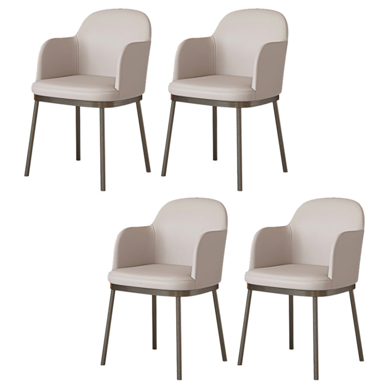 Kitchen Dining Set with White Chairs 1/5/6/7 Pieces Modern Dinette Set