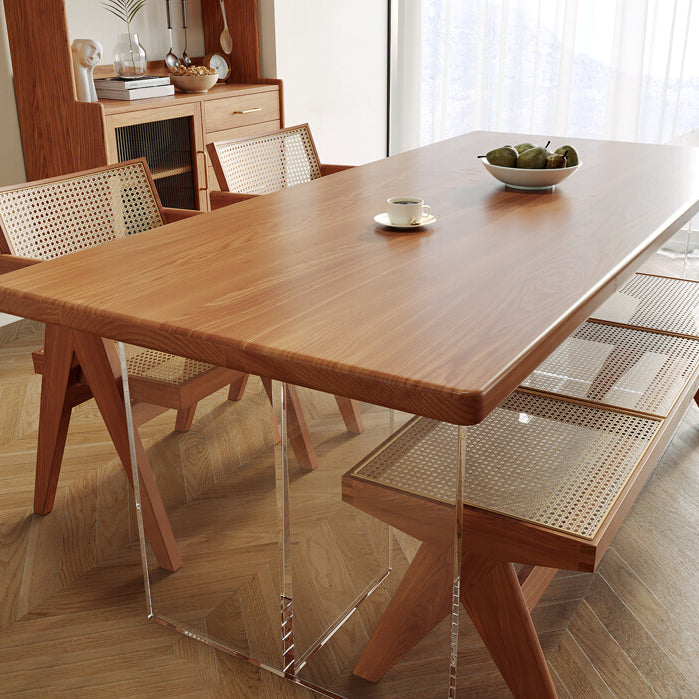 Modern Solid Wood Furniture 1/2/4/5 Pcs Standard Height Dining Room Table Set for Home