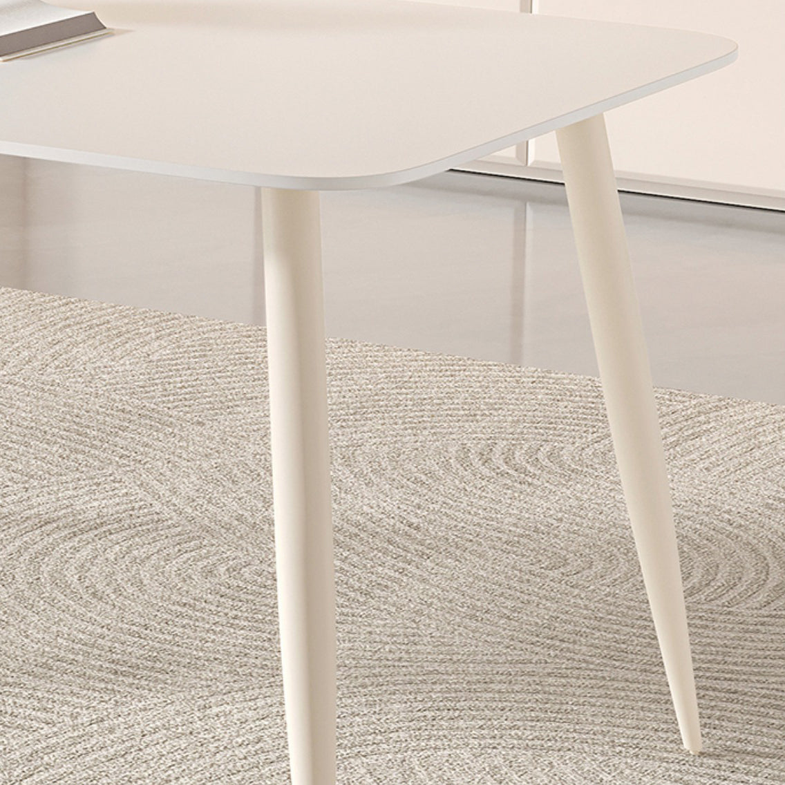 Rectangle 1/2/5/7 Pieces Furniture Sintered Stone Dining Set in White