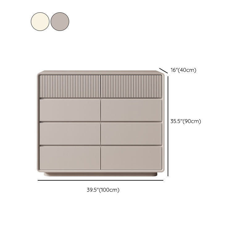 Modernism Horizontal Double Dresser Wood Dresser with 5/6/8 Drawers for Home