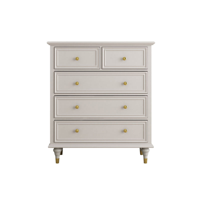 Birch Wood Horizontal Double Dresser Contemporary Storage Dresser for Bedroom