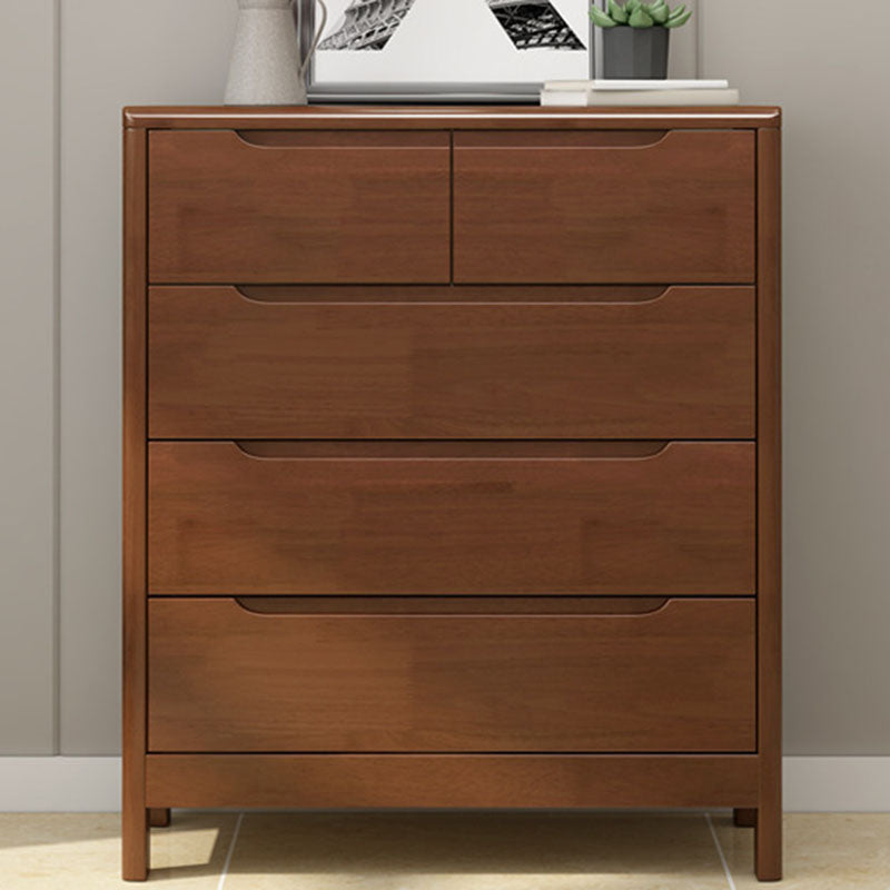 Contemporary Horizontal Double Dresser Wooden Storage Dresser for Bedroom