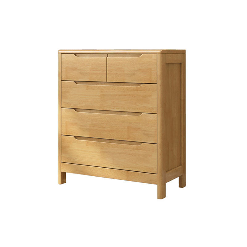 Contemporary Horizontal Double Dresser Wooden Storage Dresser for Bedroom
