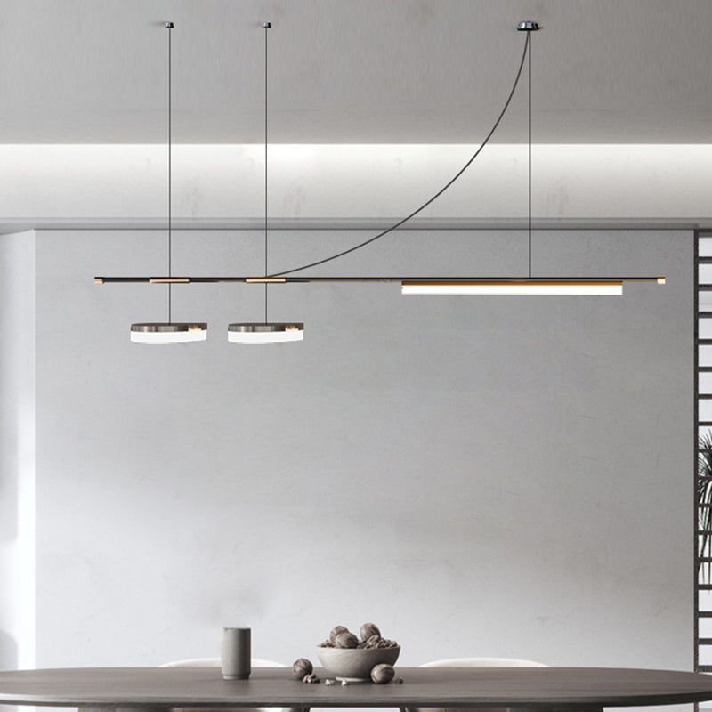 Metal Ceiling Pendant Light Modern LED Island Lighting Ideas for Kitchen