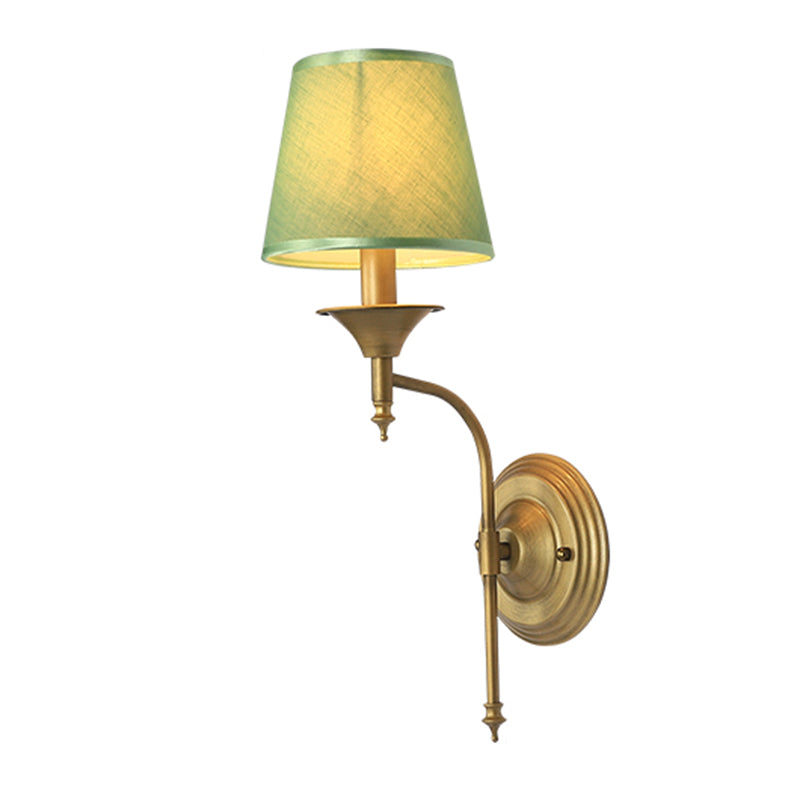 Modernism Fabric Shade Wall Mounted Sconce 1-Light Wall Lighting for Foyer