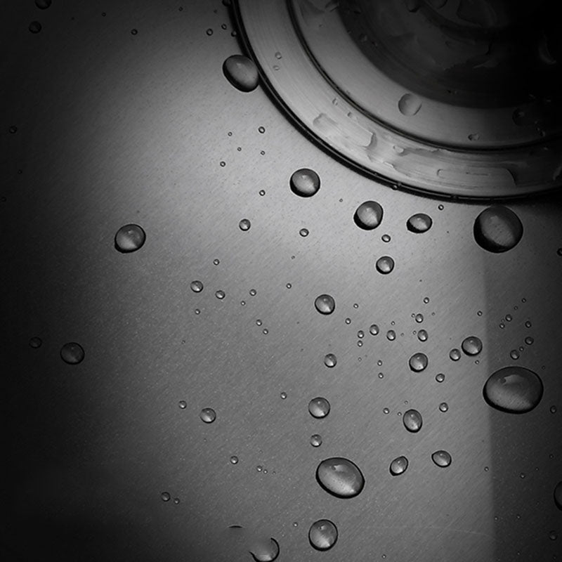 Modern Kitchen Sink Rectangular Stainless Sink with Kitchen Pull-out Faucet