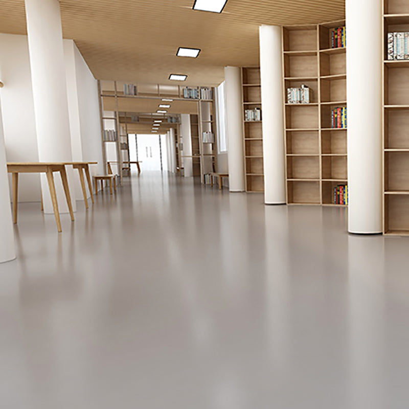 Solid Color Plastic Floor Modern Water Resistant Square Edge Floor Tiles