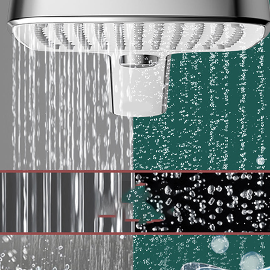 Modern Self-Cleaning Hand Shower Adjustable Spray Pattern Wall-Mount Showerhead