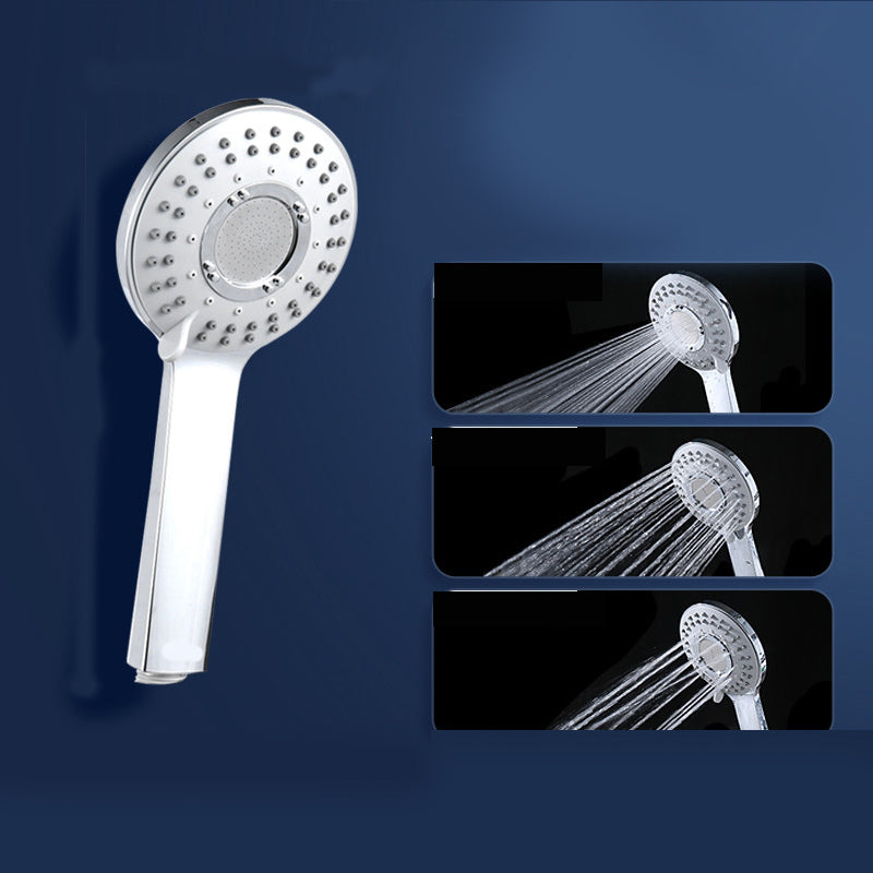 Round Self-Cleaning Hand Shower Adjustable Water Flow Wall-Mount Hand Shower