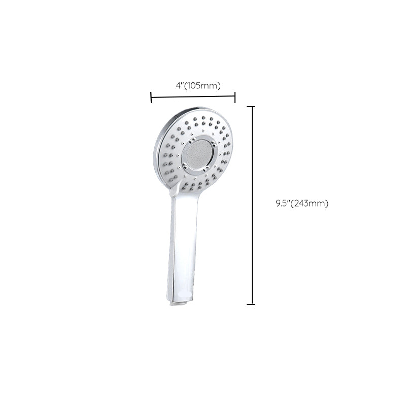 Round Self-Cleaning Hand Shower Adjustable Water Flow Wall-Mount Hand Shower