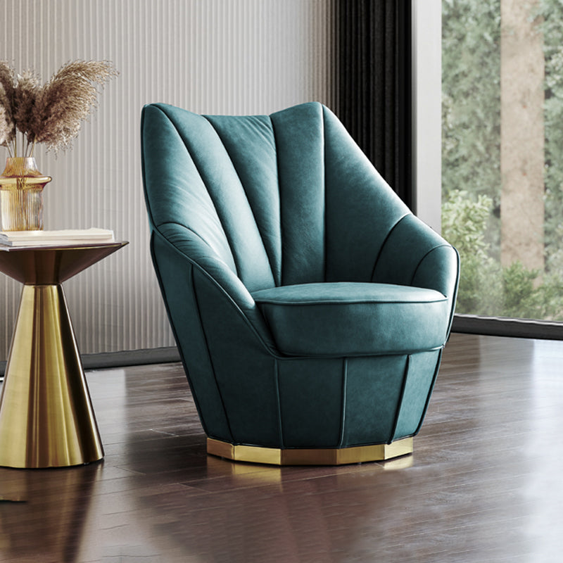 Sloped Arms Side Chair Arms Included Lounge Chair for Living Room