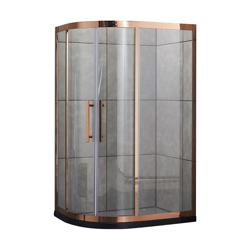 Transparent Shower Bath Door Double Sliding Tempered Shower Doors