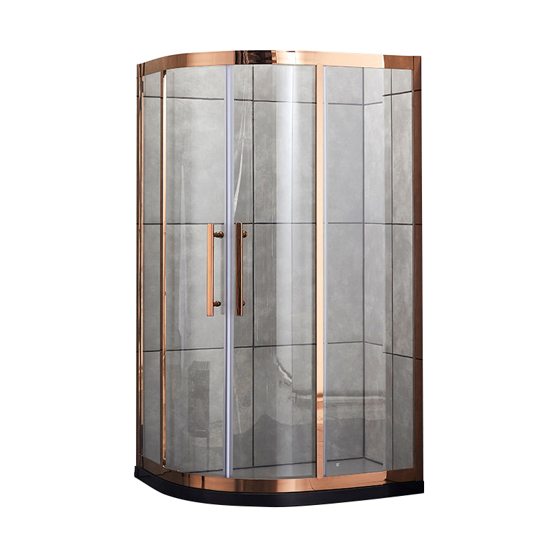 Transparent Shower Bath Door Double Sliding Tempered Shower Doors