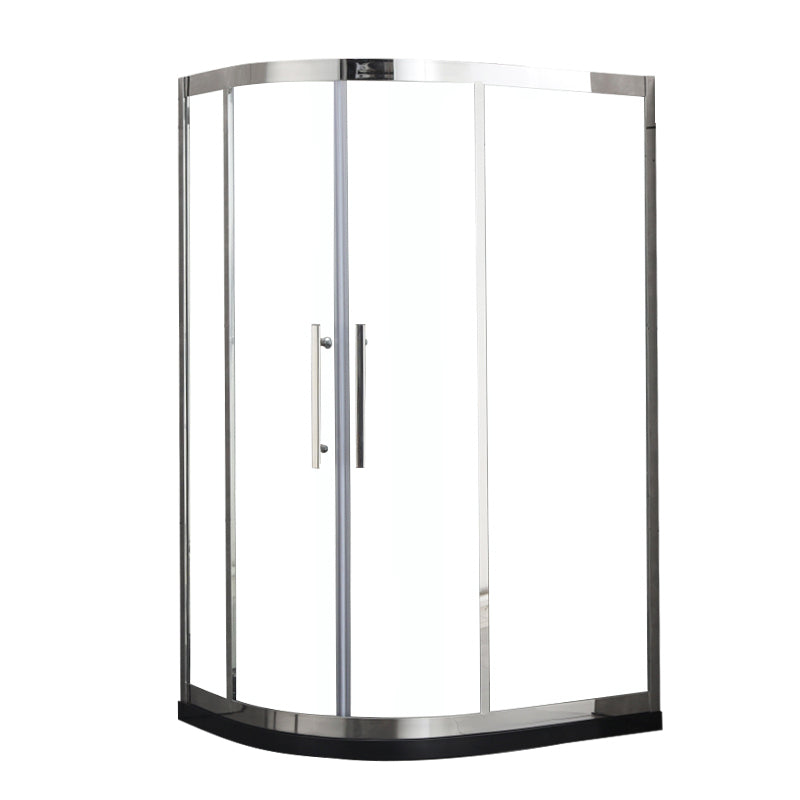 Transparent Shower Bath Door Double Sliding Tempered Shower Doors