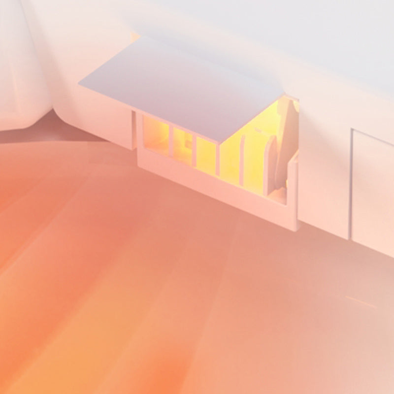 Minimalistic White Temperature Control Bidet Elongated Toilet Seat Bidet with Heated Seat