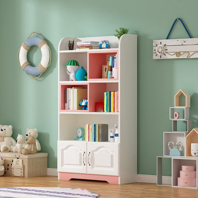 Scandinavian Standard Kids Bookcase Manufactured Wood Shelf in Matte