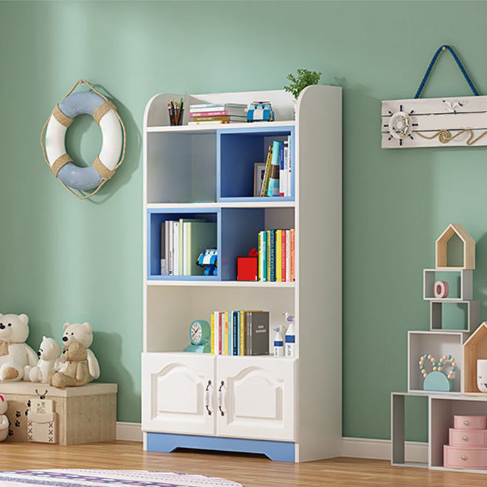 Scandinavian Standard Kids Bookcase Manufactured Wood Shelf in Matte