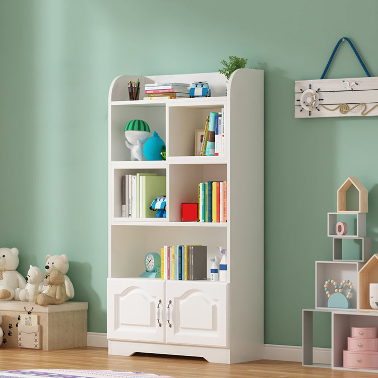 Scandinavian Standard Kids Bookcase Manufactured Wood Shelf in Matte