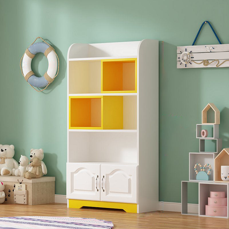 Scandinavian Standard Kids Bookcase Manufactured Wood Shelf in Matte