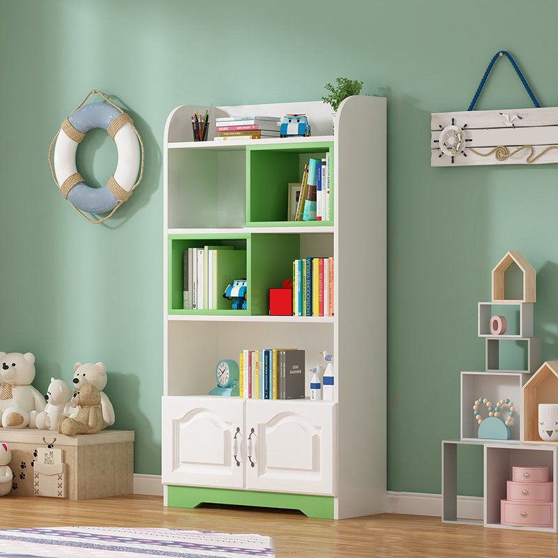 Scandinavian Standard Kids Bookcase Manufactured Wood Shelf in Matte