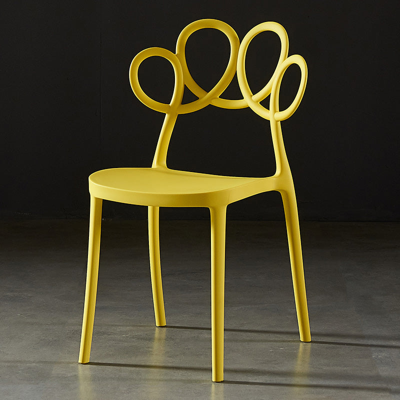 Indoor-Outdoor Chair Plastic Stacking Outdoors Dining Chairs