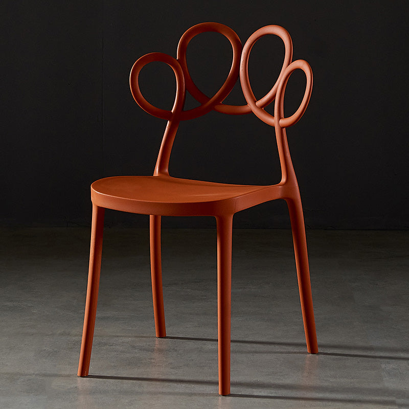 Indoor-Outdoor Chair Plastic Stacking Outdoors Dining Chairs