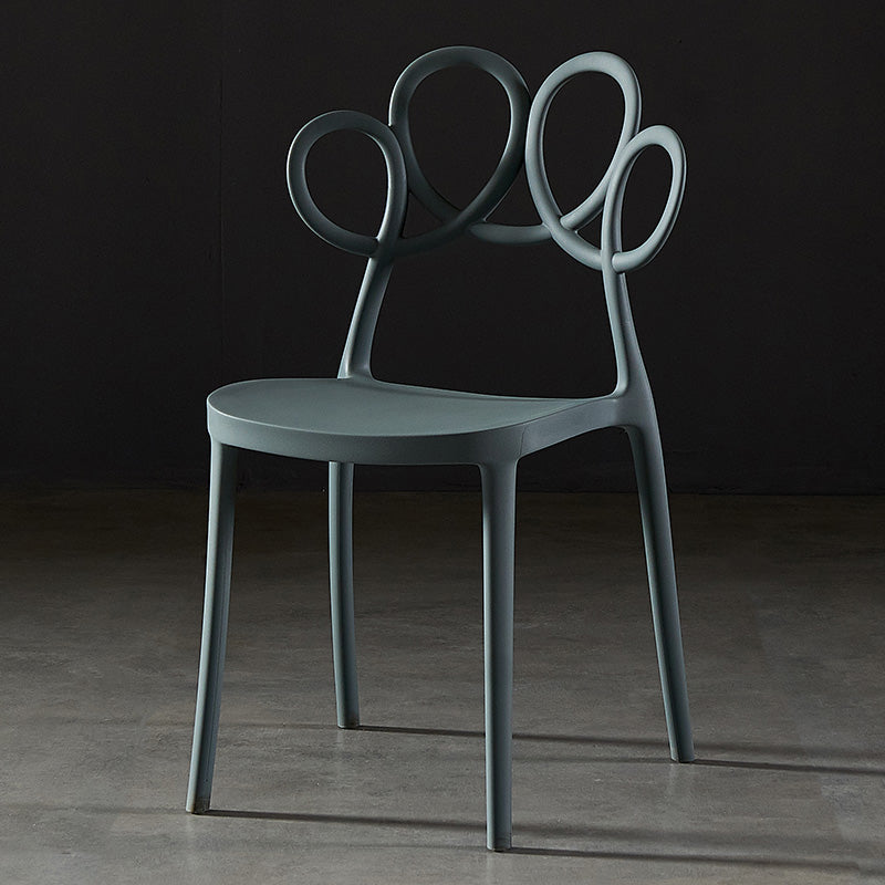 Indoor-Outdoor Chair Plastic Stacking Outdoors Dining Chairs