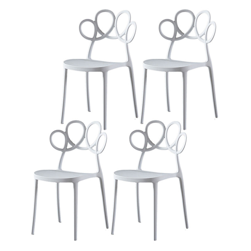 Indoor-Outdoor Chair Plastic Stacking Outdoors Dining Chairs