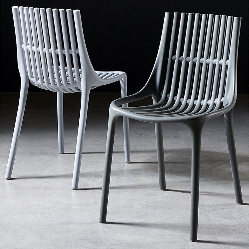 Modern Indoor-Outdoor Chair Plastic Stacking Outdoors Dining Chairs