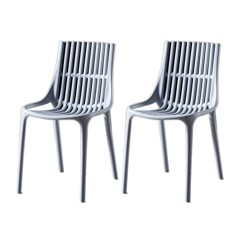 Modern Indoor-Outdoor Chair Plastic Stacking Outdoors Dining Chairs