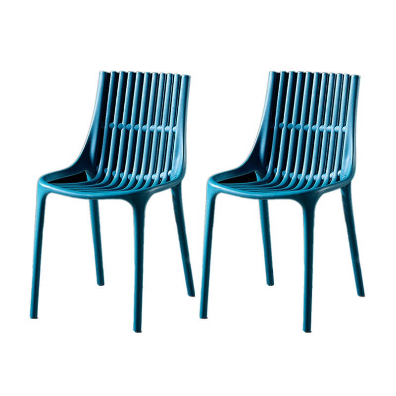 Modern Indoor-Outdoor Chair Plastic Stacking Outdoors Dining Chairs