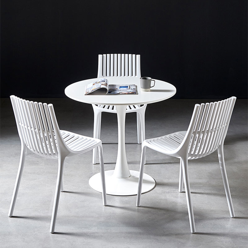 Modern Indoor-Outdoor Chair Plastic Stacking Outdoors Dining Chairs