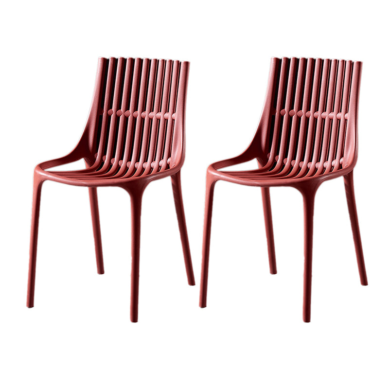 Modern Indoor-Outdoor Chair Plastic Stacking Outdoors Dining Chairs