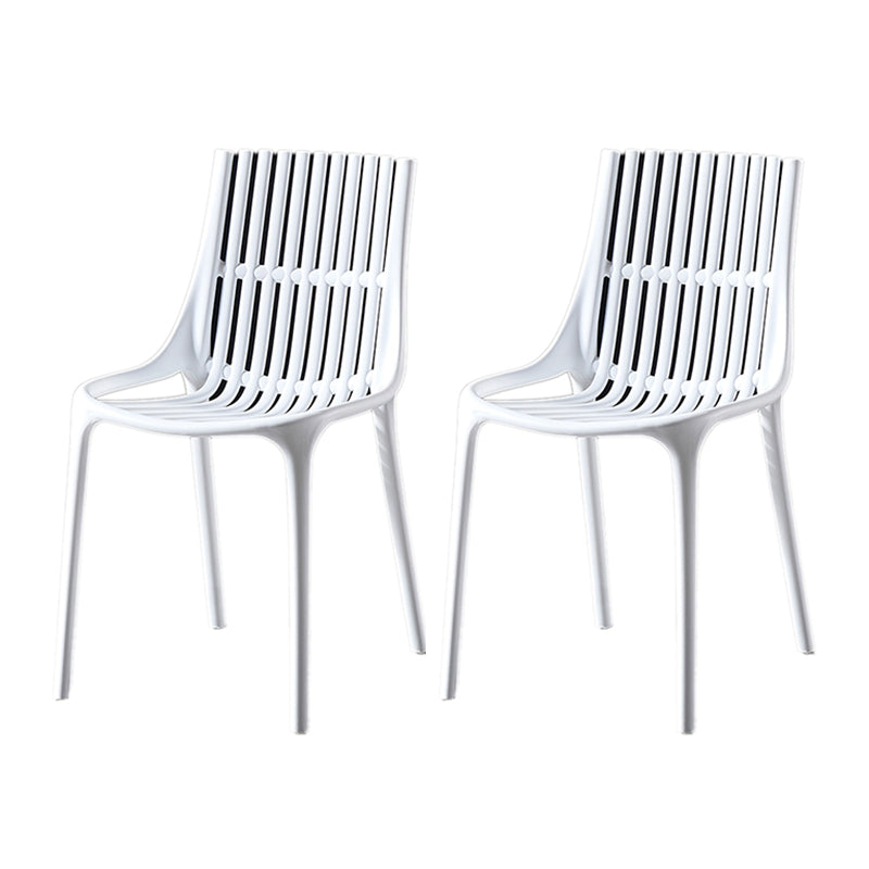 Modern Indoor-Outdoor Chair Plastic Stacking Outdoors Dining Chairs