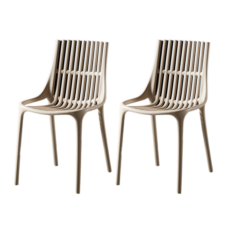 Modern Indoor-Outdoor Chair Plastic Stacking Outdoors Dining Chairs