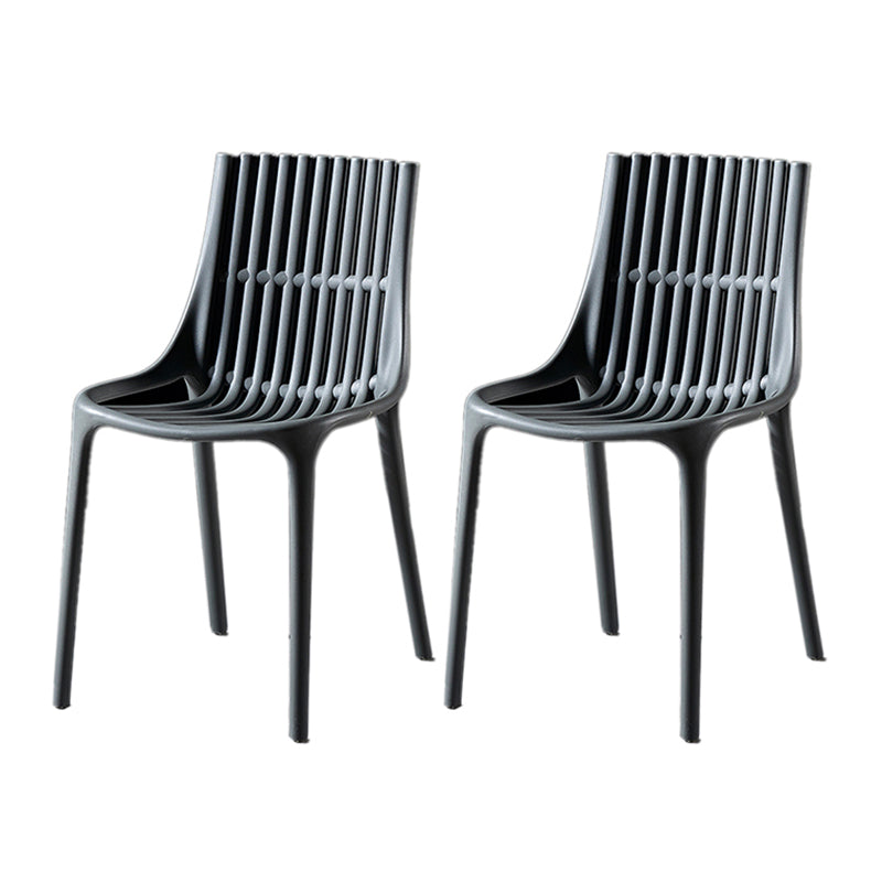 Modern Indoor-Outdoor Chair Plastic Stacking Outdoors Dining Chairs