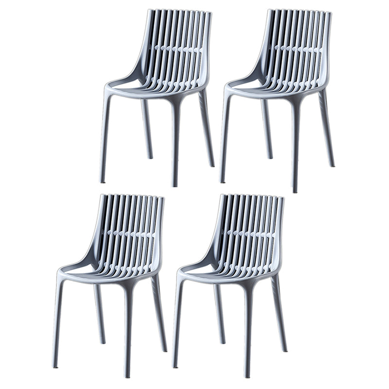 Modern Indoor-Outdoor Chair Plastic Stacking Outdoors Dining Chairs