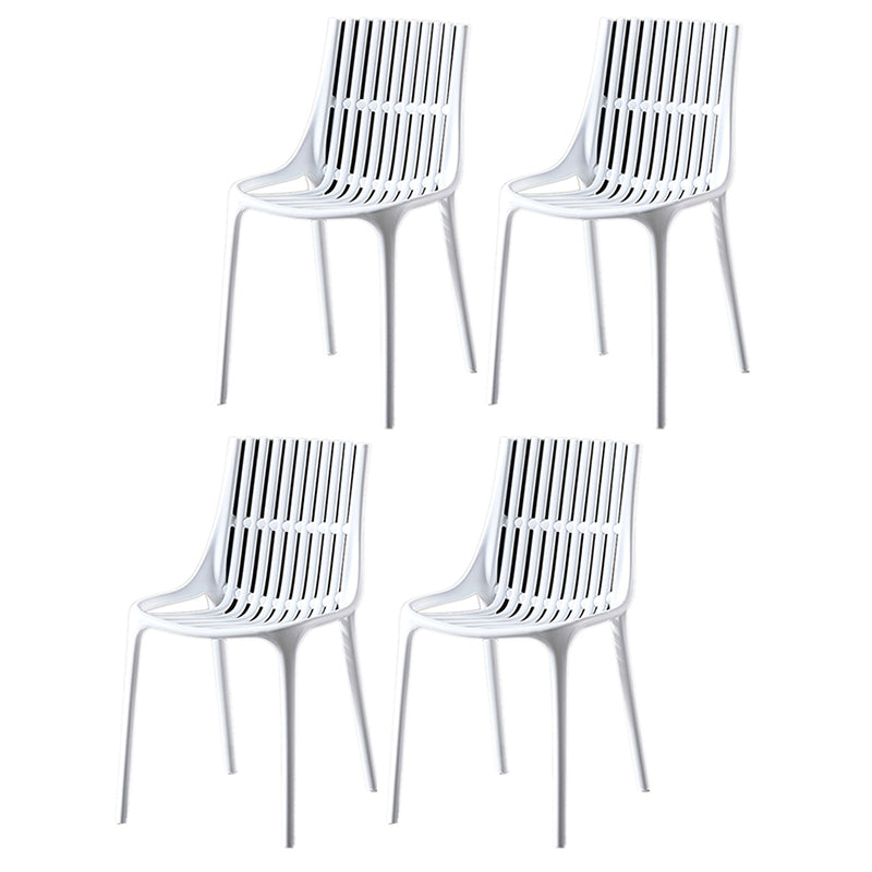 Modern Indoor-Outdoor Chair Plastic Stacking Outdoors Dining Chairs