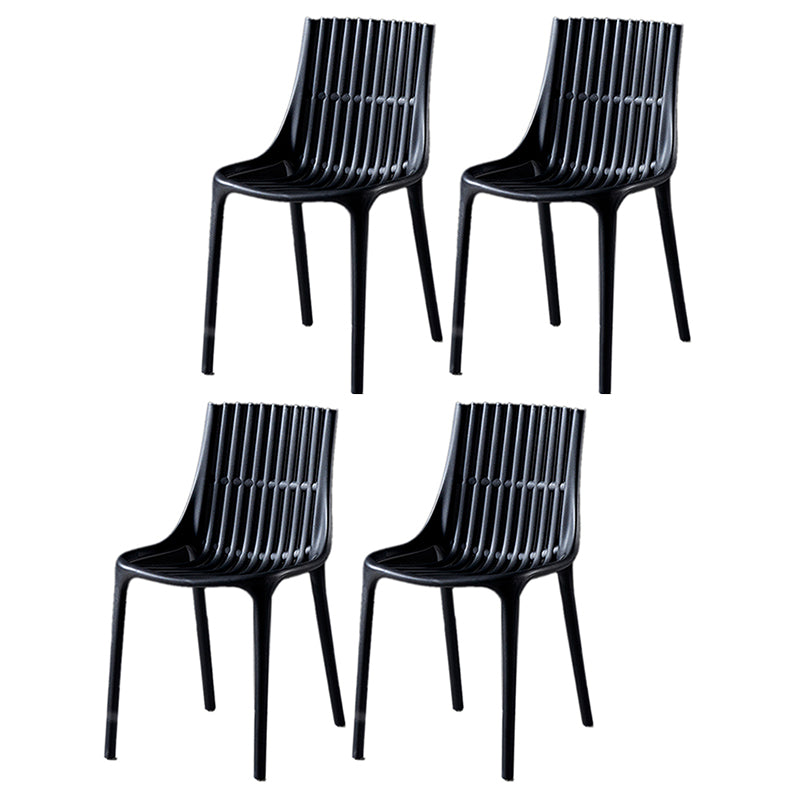 Modern Indoor-Outdoor Chair Plastic Stacking Outdoors Dining Chairs