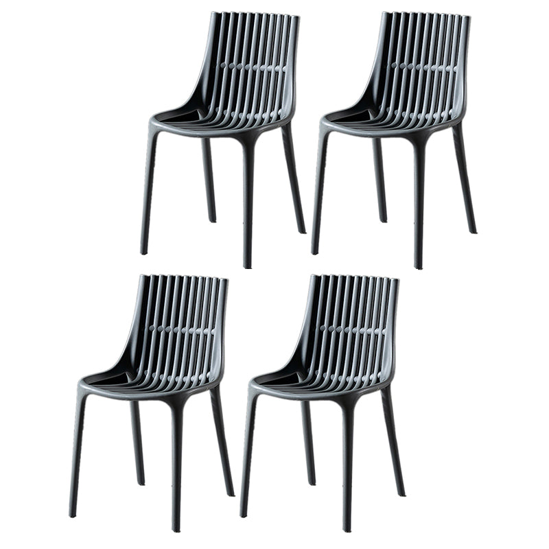 Modern Indoor-Outdoor Chair Plastic Stacking Outdoors Dining Chairs