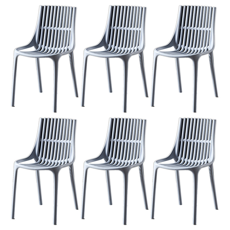 Modern Indoor-Outdoor Chair Plastic Stacking Outdoors Dining Chairs