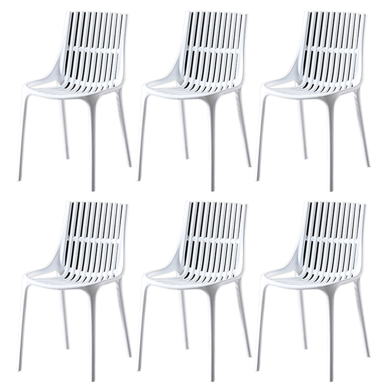 Modern Indoor-Outdoor Chair Plastic Stacking Outdoors Dining Chairs