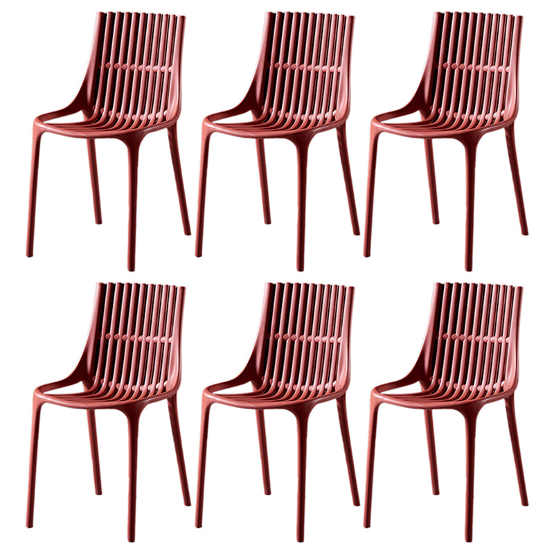 Modern Indoor-Outdoor Chair Plastic Stacking Outdoors Dining Chairs
