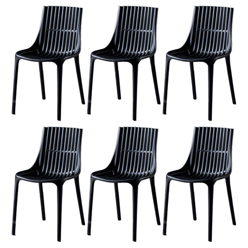Modern Indoor-Outdoor Chair Plastic Stacking Outdoors Dining Chairs