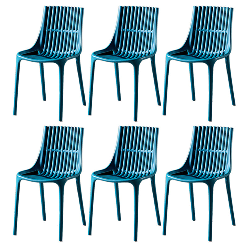 Modern Indoor-Outdoor Chair Plastic Stacking Outdoors Dining Chairs