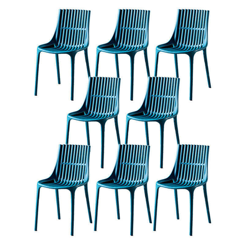 Modern Indoor-Outdoor Chair Plastic Stacking Outdoors Dining Chairs
