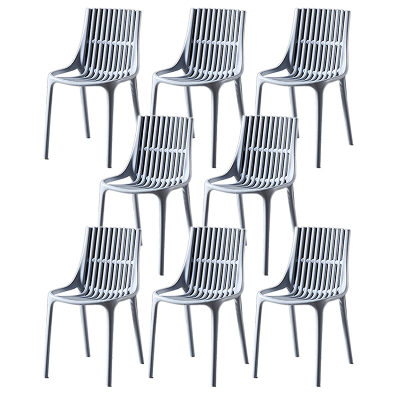 Modern Indoor-Outdoor Chair Plastic Stacking Outdoors Dining Chairs