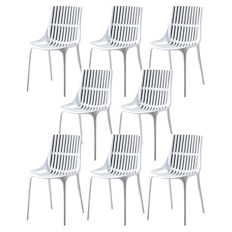 Modern Indoor-Outdoor Chair Plastic Stacking Outdoors Dining Chairs