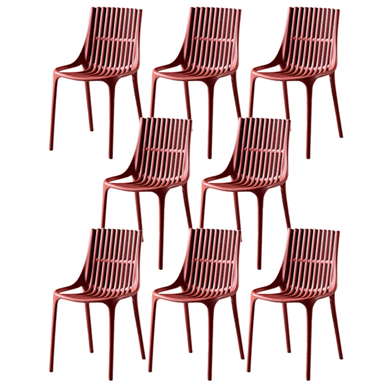 Modern Indoor-Outdoor Chair Plastic Stacking Outdoors Dining Chairs
