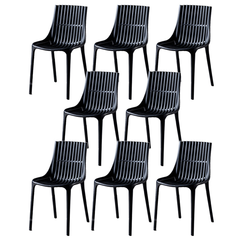 Modern Indoor-Outdoor Chair Plastic Stacking Outdoors Dining Chairs